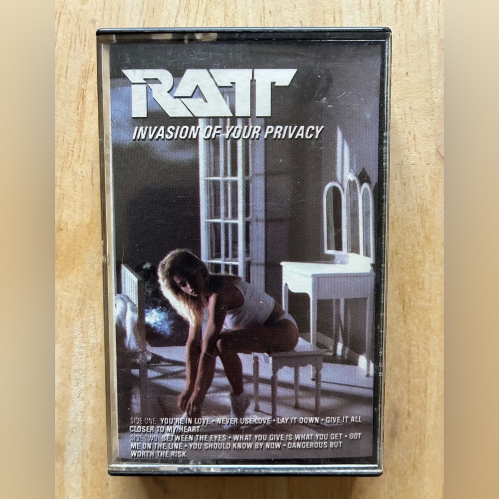 RATT Invasion of Your Privacy Cassette Tape 1985